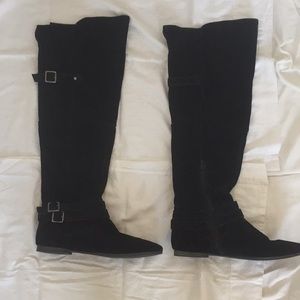 Nine West Guider Black suede boots